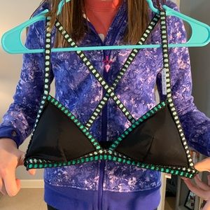 Black & green Victoria secret top